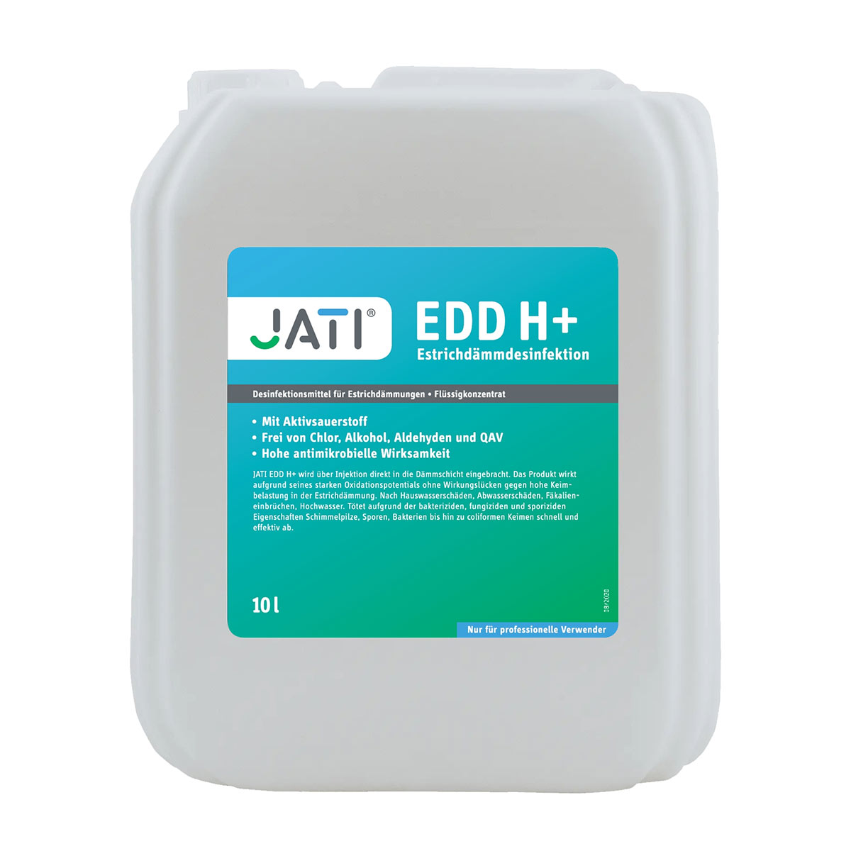 Rinçage de désinfection pour isolation de sol, JATI EDD H+.