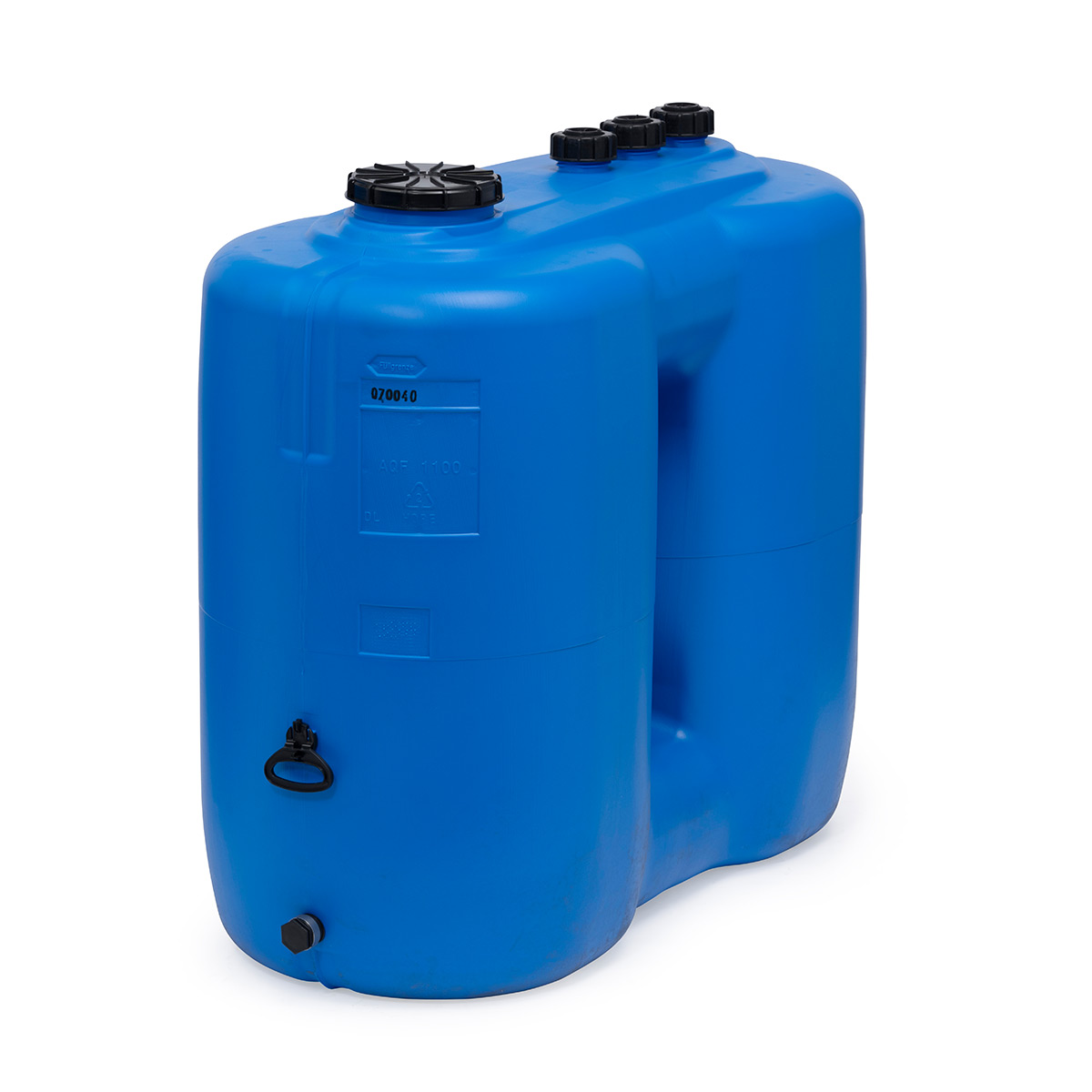 Réservoir de stockage AQF bleu, 1500 l, en PE-HD, adapté à l'eau potable
