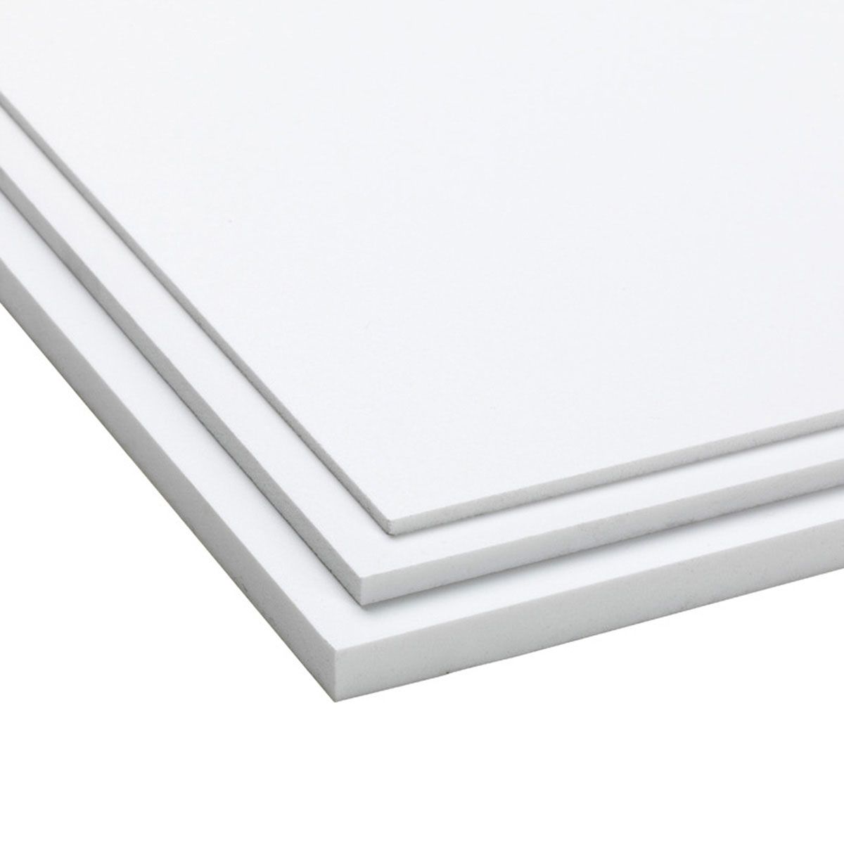 PVC Platten 4 mm Weiss 1000 x 500 mm