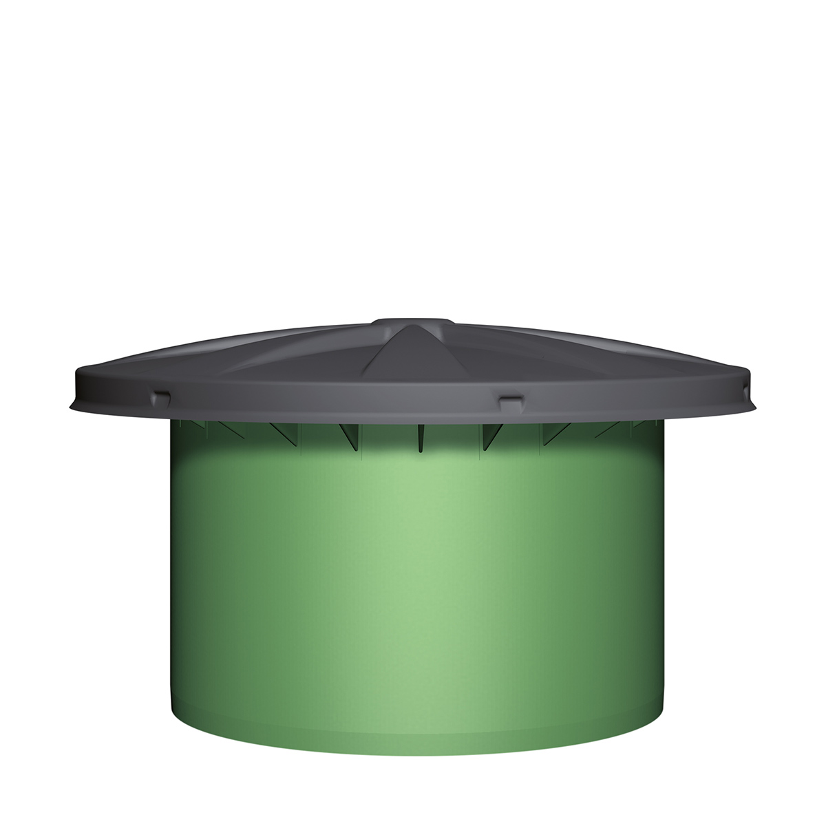 Regard de dôme télescopique Maxi, adapté à l'eau potable, vert/noir