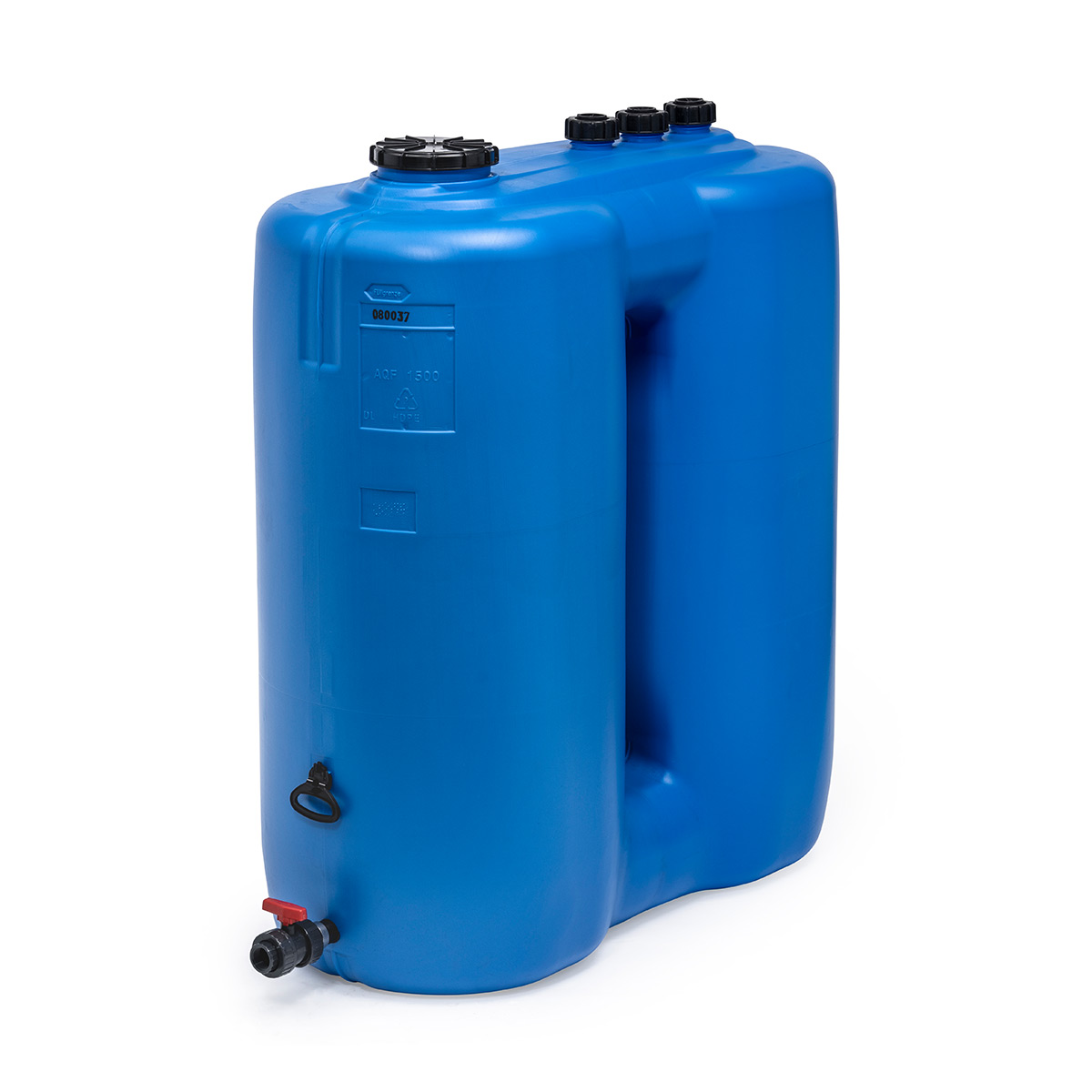 Réservoir de stockage AQF bleu, 1100 l, en PE-HD, adapté à l'eau potable