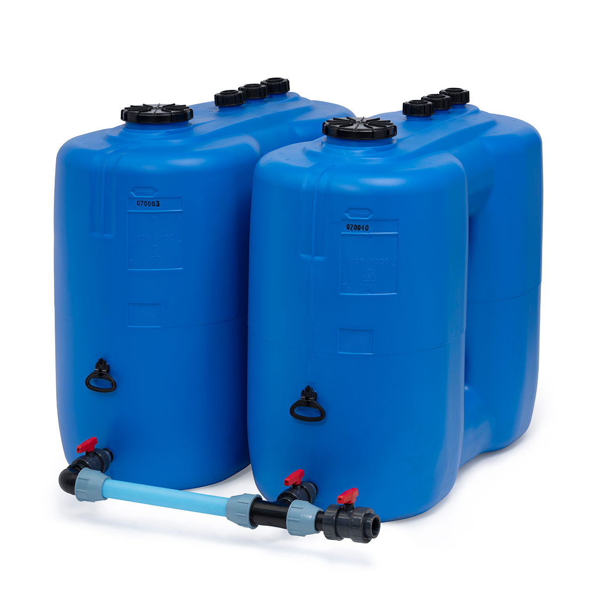 Réservoir de stockage AQF bleu, 1100 l, en PE-HD, convient pour l'eau potable