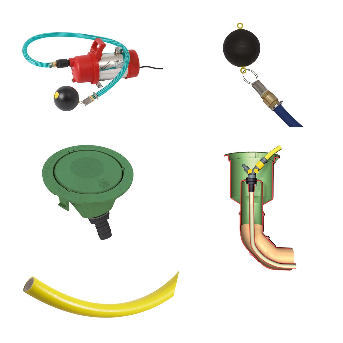 Pumpenpaket Garten, für Gartenbewässerung, 3000 l/h, 0.8KW, H max. 40 m, 0.8 kW, faparain faserplast Bild 1