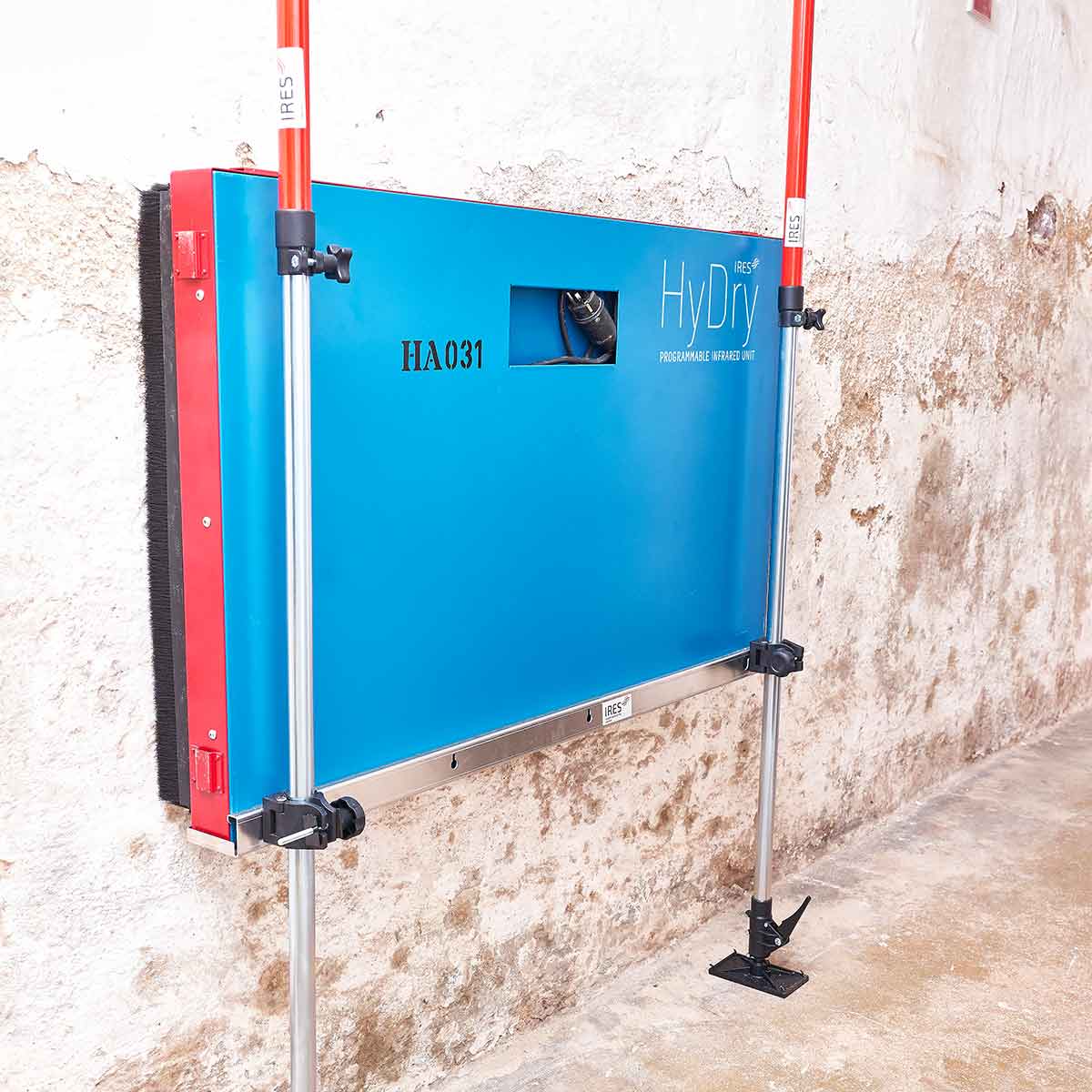 Infrarot-Heizplatte HyDry, Alu und ABS, rot-blau, 0.78 kW