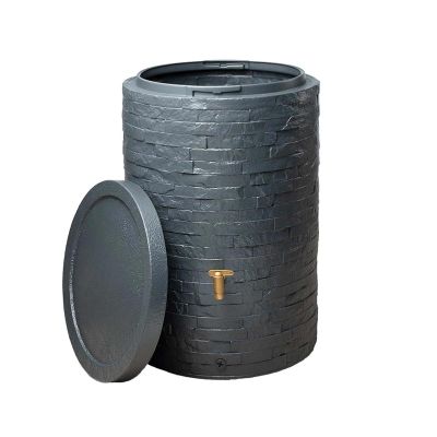 Réservoir d'eau de pluie Arondo graphite-grey, 400 l