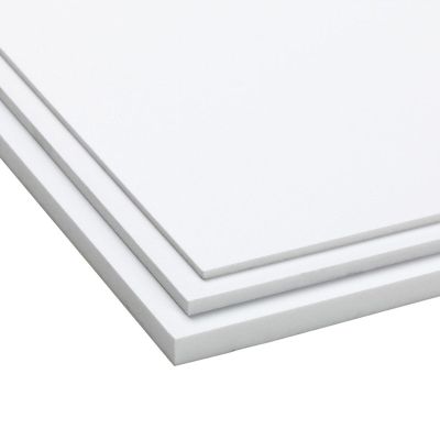 PVC Platte Zuschnitt & Rest, 3 mm, weiss, geschäumt, 2.25 kg / m2