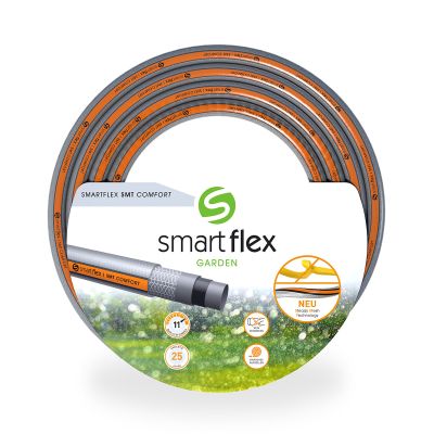Gartenschlauch Smartflex Zuschnitt, aus PVC, grau