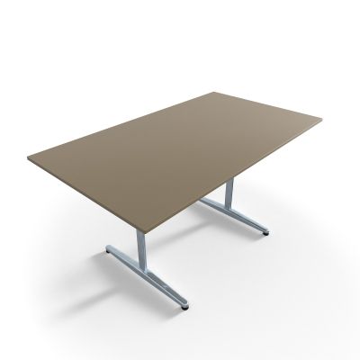 Tischplatte 15 mm kpl., GFK, RAL 7006 beigegrau, glanz
