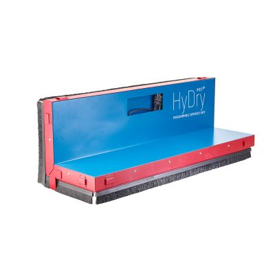 Plaque chauffante infrarouge HyDry Edge, alu et ABS, rouge-bleu, 0.82 kW