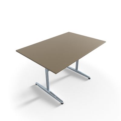 Tischplatte 15 mm kpl., GFK, RAL 7036 platingrau, glanz